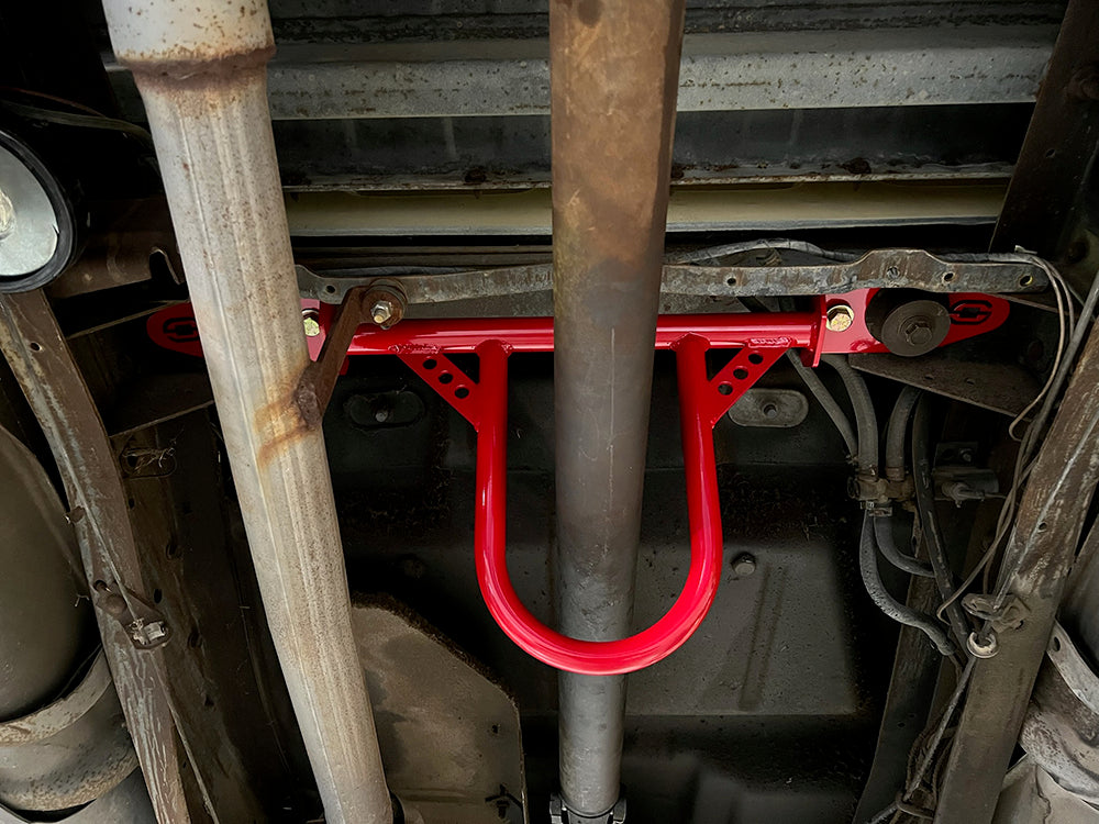 C10 Driveshaft Safety Loop & Frame Stiffener Brace 1973-1980 (Red ...