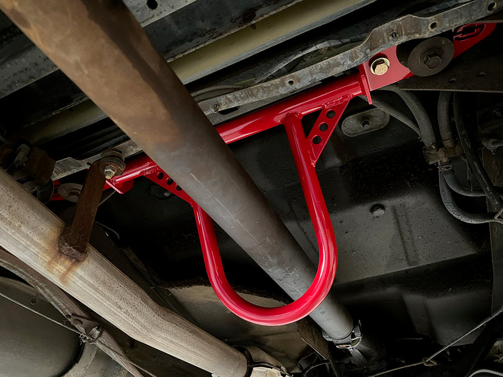 C10 Driveshaft Safety Loop & Frame Stiffener Brace 1973-1980 (Red ...