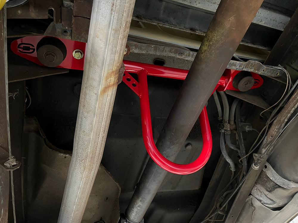 C10 Driveshaft Safety Loop & Frame Stiffener Brace 1973-1980 (Red ...