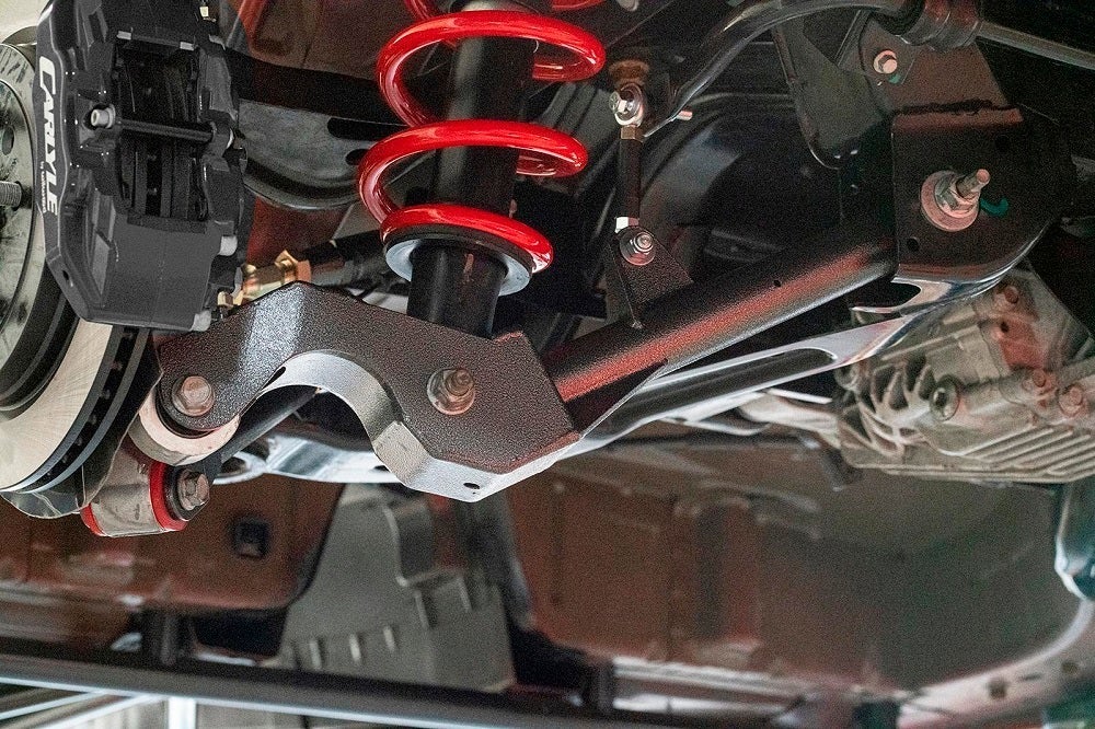 5th Gen Camaro 15" Conversion Kit By Carlyle Racing, Drilled And Slotted Rotors, Red Calipers