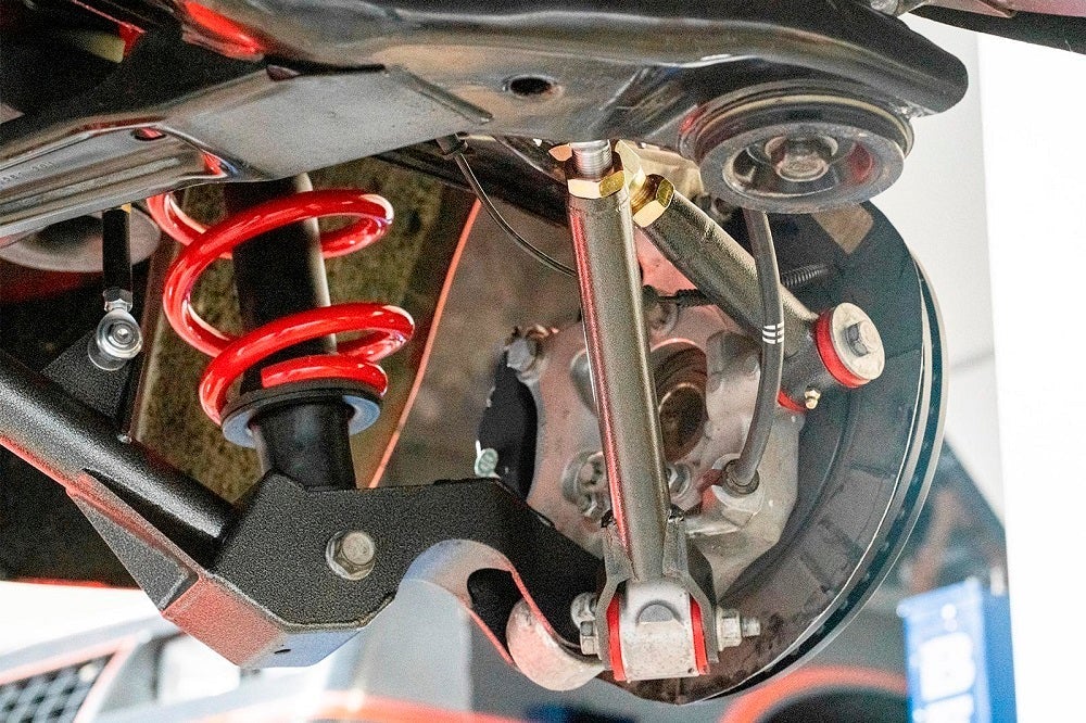 5th Gen Camaro 15" Conversion Kit By Carlyle Racing, Drilled And Slotted Rotors, Red Calipers